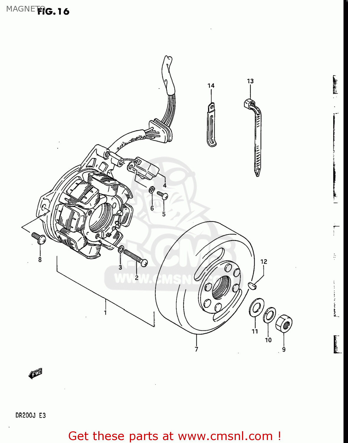MAGNETO DR200 1986 (G) USA (E03)