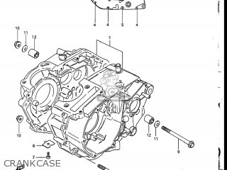 CRANKCASE - DR200 1986 (G) USA (E03)