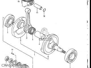 CRANKSHAFT - DR200 1986 (G) USA (E03)