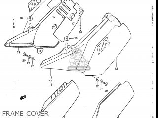 FRAME COVER - DR200 1986 (G) USA (E03)