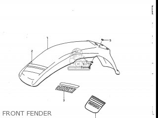 FRONT FENDER - DR200 1986 (G) USA (E03)