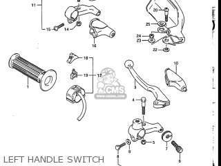 LEFT HANDLE SWITCH - DR200 1986 (G) USA (E03)