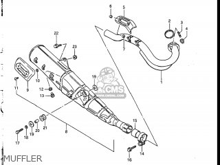 MUFFLER - DR200 1986 (G) USA (E03)