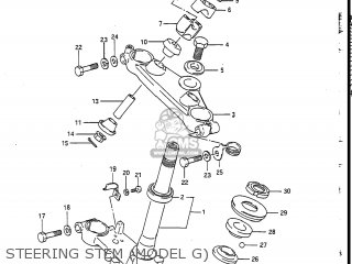 STEERING STEM (MODEL G) - DR200 1986 (G) USA (E03)