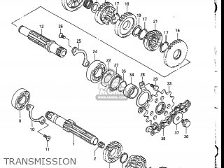 TRANSMISSION - DR200 1986 (G) USA (E03)