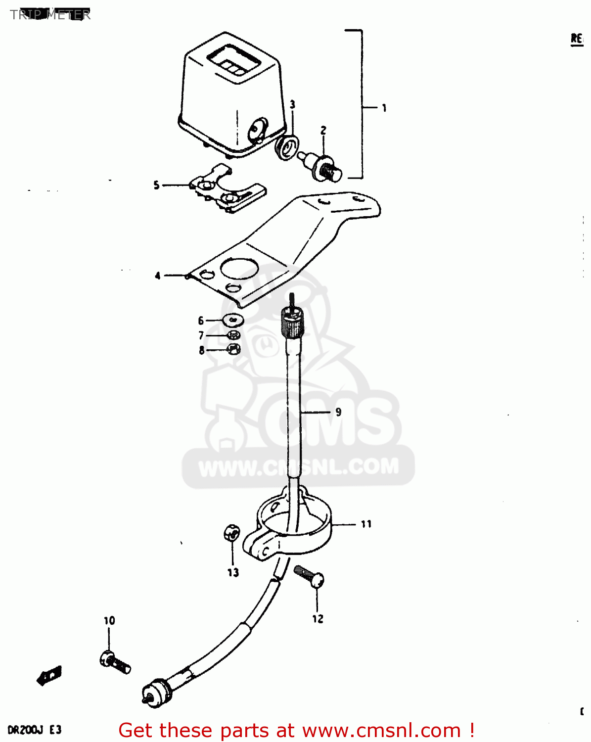 TRIP METER DR200 1986 (G)
