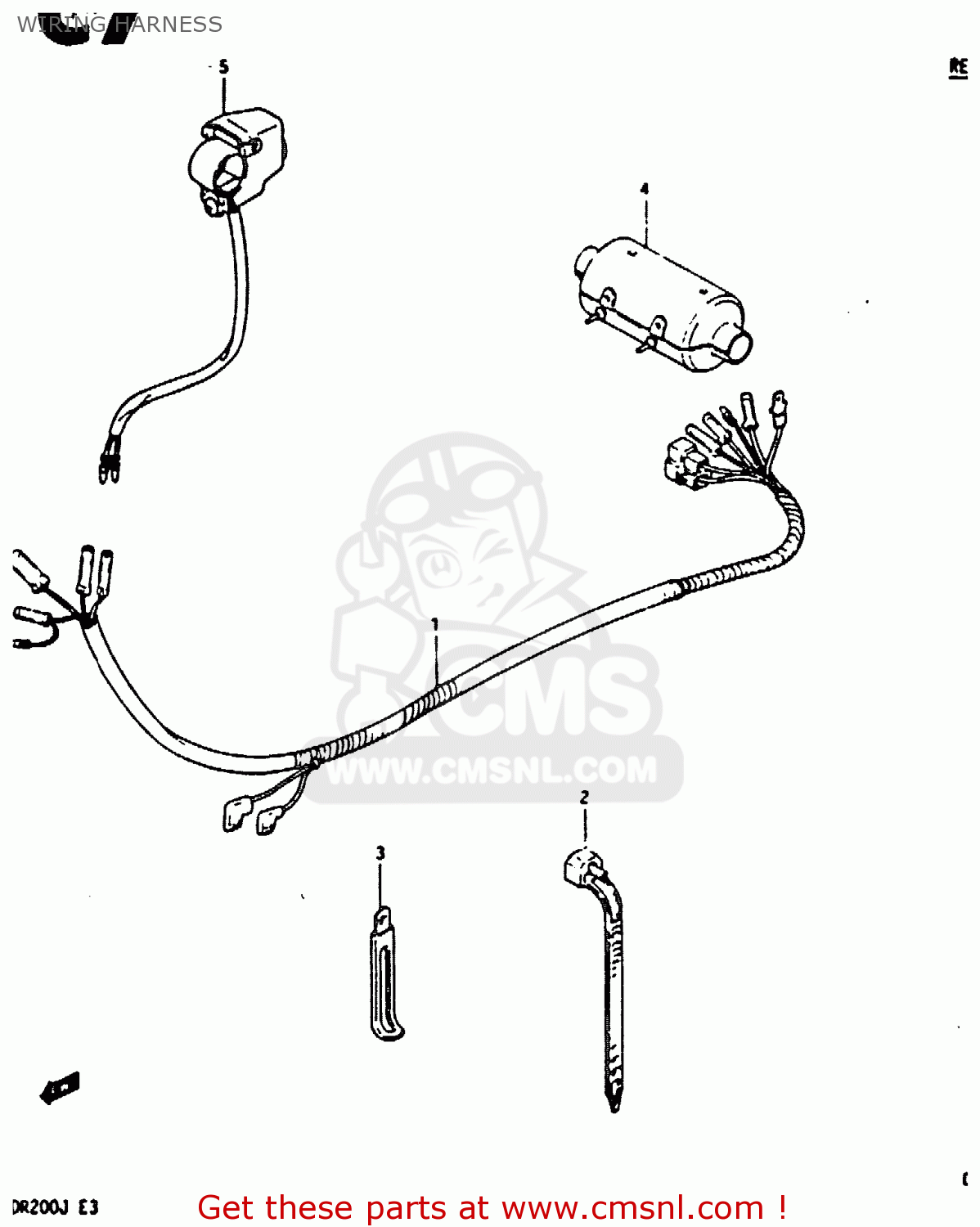 WIRING HARNESS DR200 1986 (G)