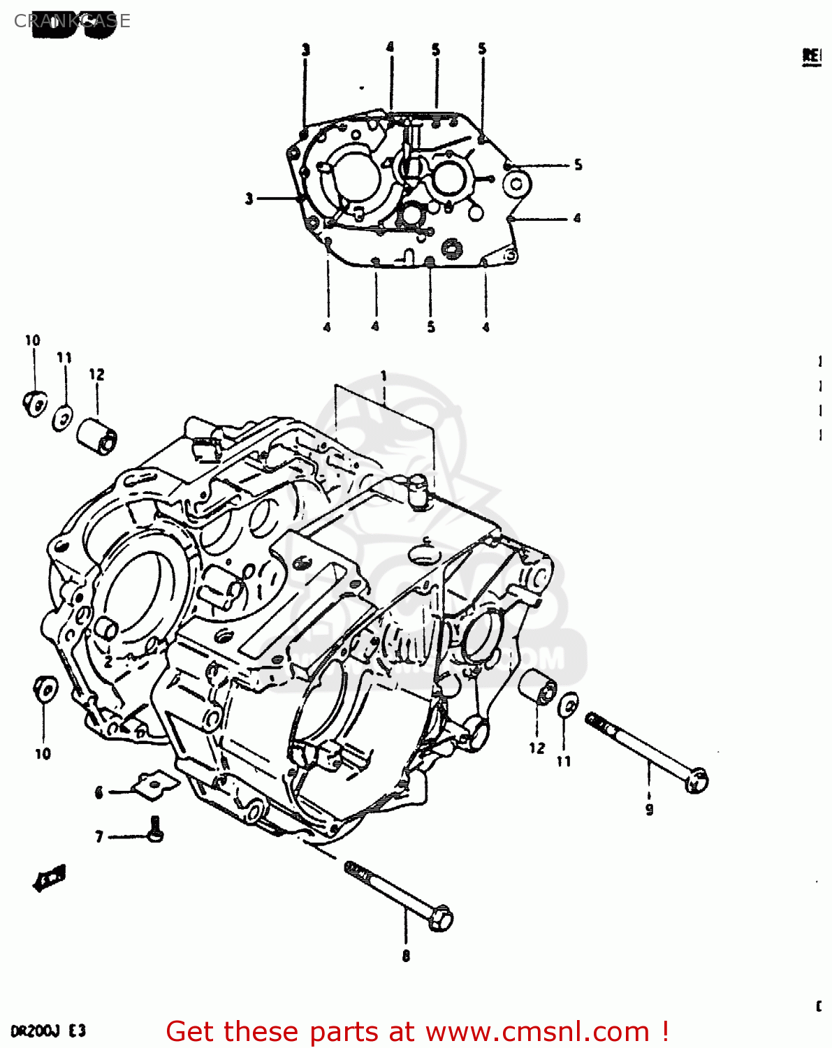 CRANKCASE DR200 1986 (G)