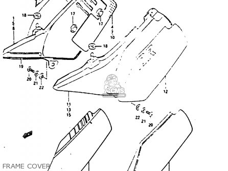 FRAME COVER - DR200 1986 (G)