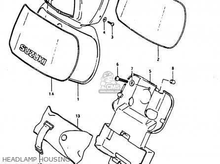 HEADLAMP HOUSING - DR200 1986 (G)