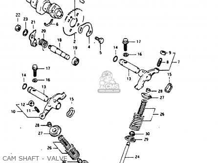 CAM SHAFT - VALVE - DR200 1986 (G)