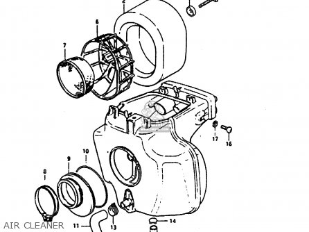 AIR CLEANER - DR200 1986 (G)