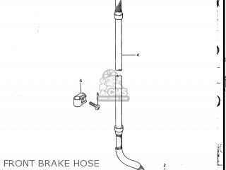FRONT BRAKE HOSE - DR200 1987 (H) USA (E03)