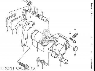 FRONT CALIPERS - DR200 1987 (H) USA (E03)
