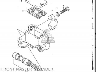 FRONT MASTER CYLINDER - DR200 1987 (H) USA (E03)