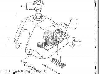 FUEL TANK (MODEL J) - DR200 1987 (H) USA (E03)