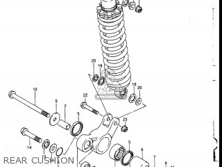 REAR CUSHION - DR200 1987 (H) USA (E03)