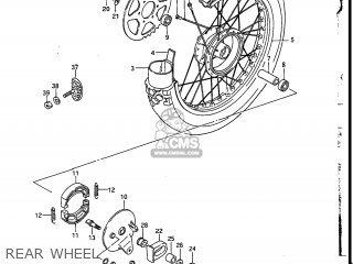 REAR WHEEL - DR200 1987 (H) USA (E03)