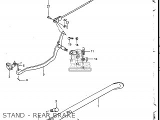 STAND - REAR BRAKE - DR200 1987 (H) USA (E03)