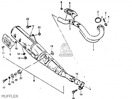 MUFFLER - DR200 1987 (H)