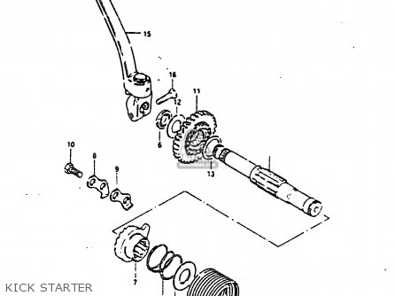 KICK STARTER - DR200 1987 (H)