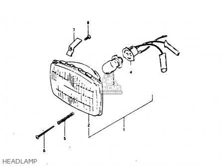 HEADLAMP - DR200 1987 (H)
