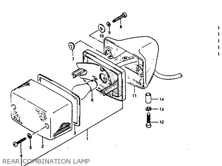 REAR COMBINATION LAMP - DR200 1987 (H)
