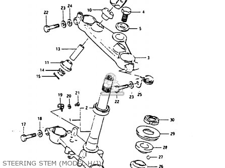 STEERING STEM (MODEL H/J) - DR200 1987 (H)