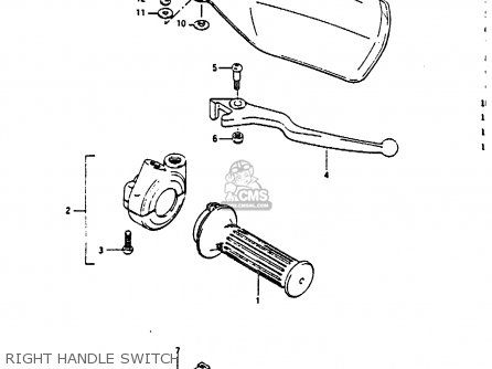 RIGHT HANDLE SWITCH - DR200 1987 (H)