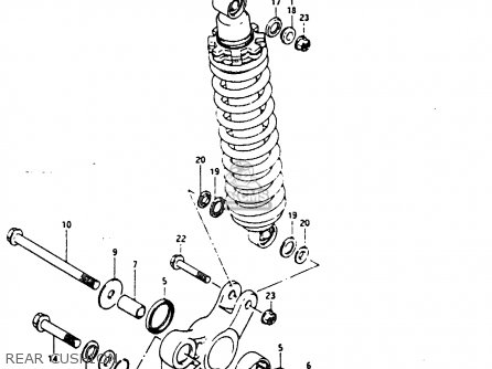 REAR CUSHION - DR200 1987 (H)
