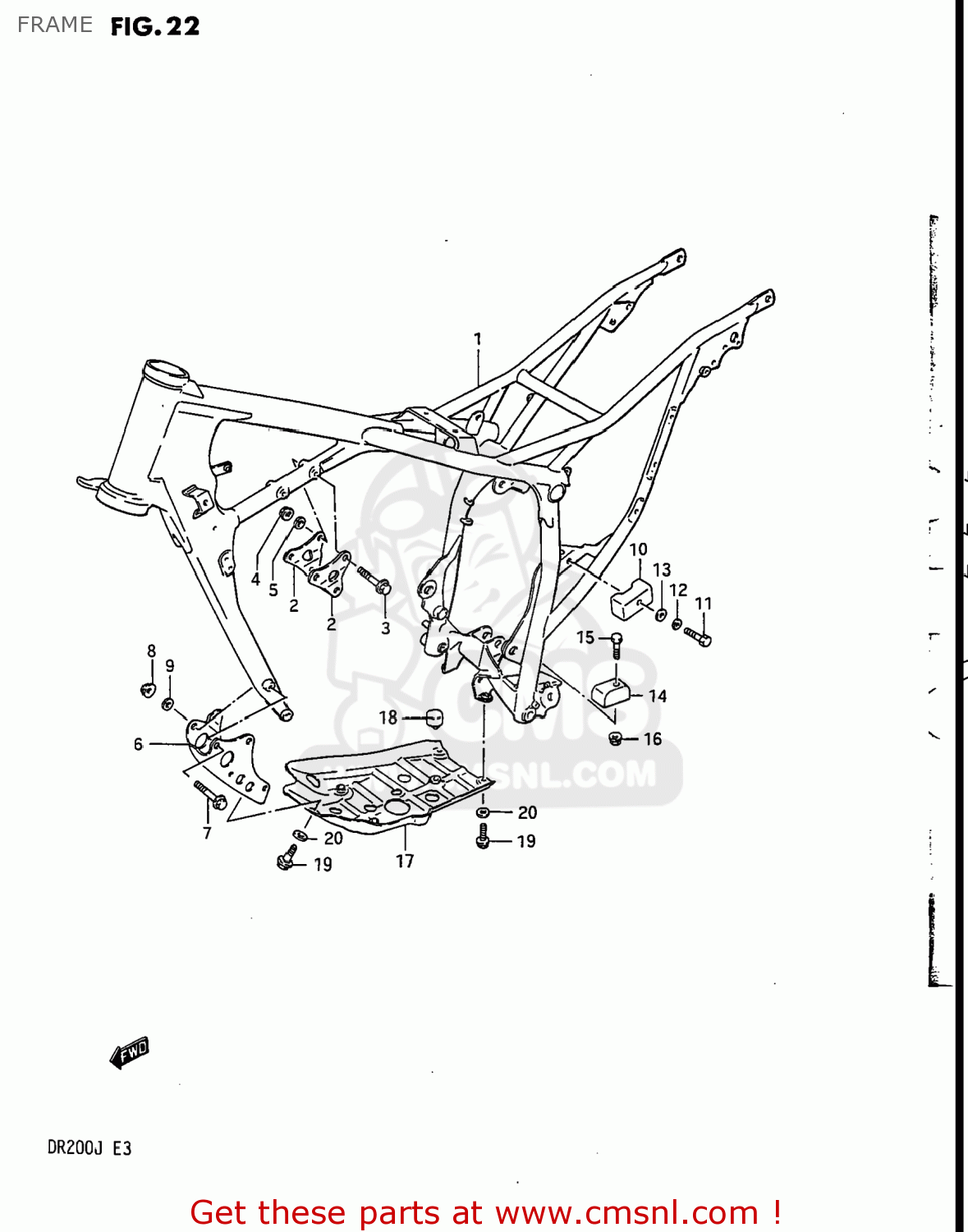 FRAME DR200 1988 (J) USA (E03)