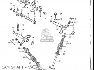 CAM SHAFT - VALVE - DR200 1988 (J) USA (E03)