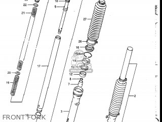 FRONT FORK - DR200 1988 (J) USA (E03)