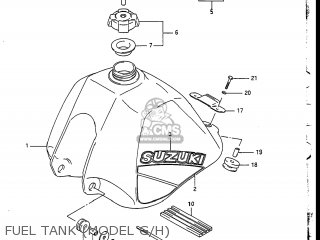 FUEL TANK (MODEL G/H) - DR200 1988 (J) USA (E03)