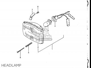 HEADLAMP - DR200 1988 (J) USA (E03)