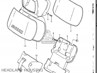 HEADLAMP HOUSING - DR200 1988 (J) USA (E03)