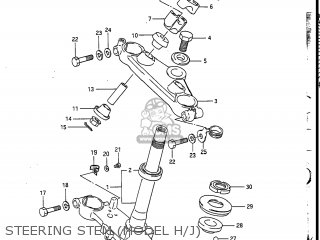 STEERING STEM (MODEL H/J) - DR200 1988 (J) USA (E03)