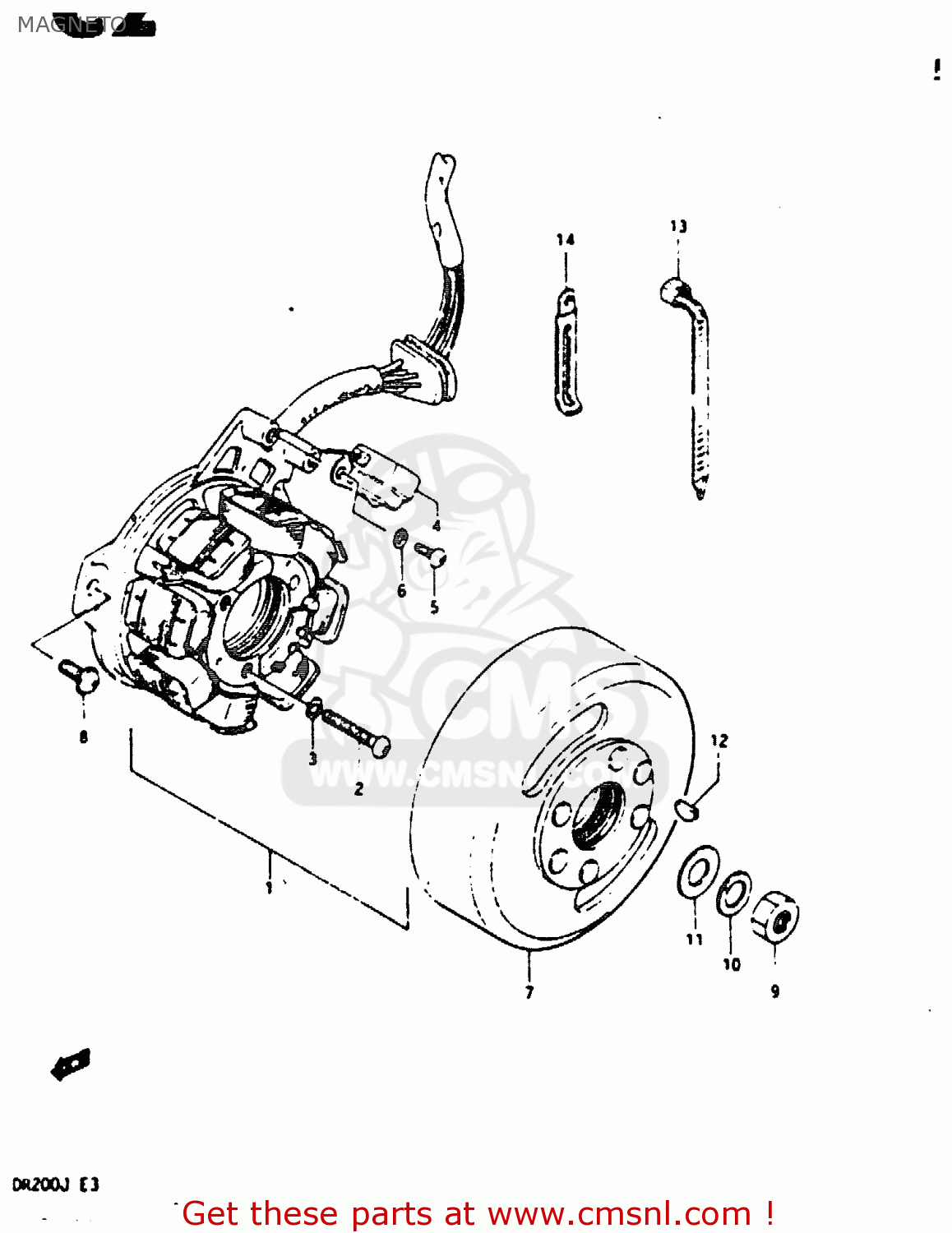 MAGNETO DR200 1988 (J)