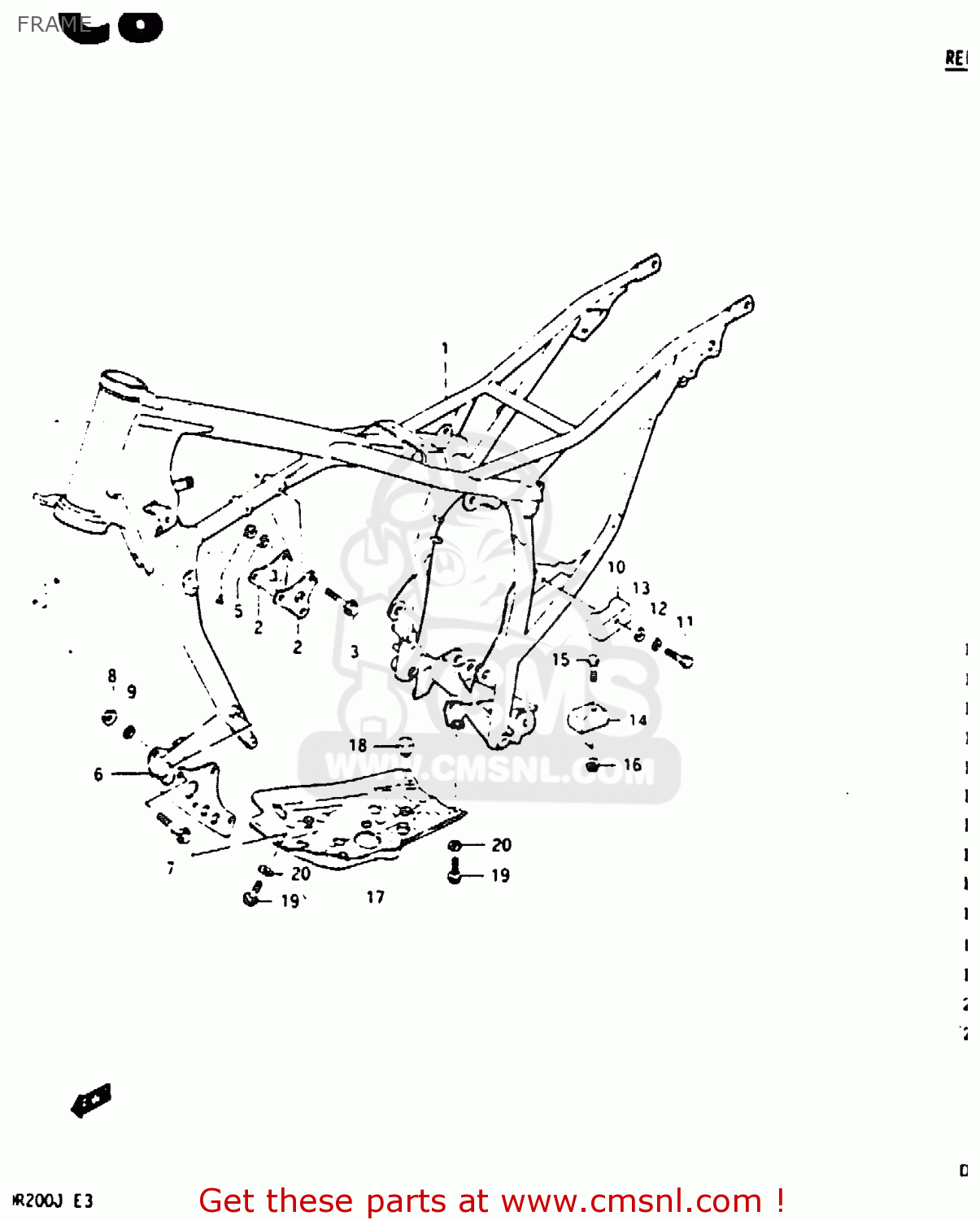 FRAME DR200 1988 (J)