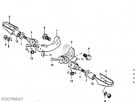 FOOTREST - DR200 1988 (J)