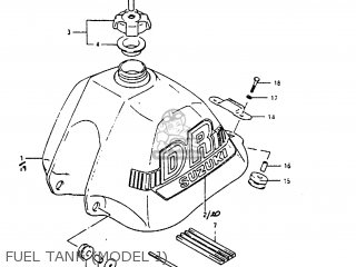 FUEL TANK (MODEL J) - DR200 1988 (J)
