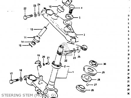 STEERING STEM (MODEL G) - DR200 1988 (J)