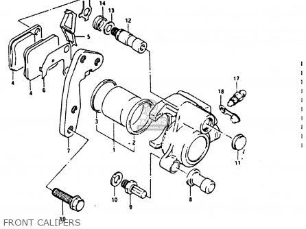 FRONT CALIPERS - DR200 1988 (J)