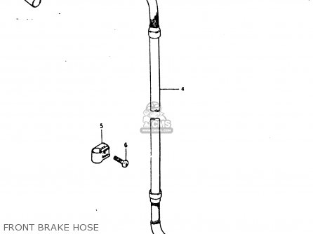 FRONT BRAKE HOSE - DR200 1988 (J)