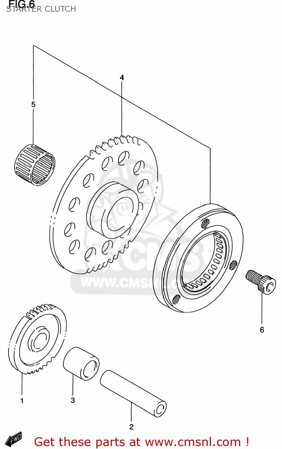 STARTER CLUTCH DR200SE 1996 (T) USA (E03)