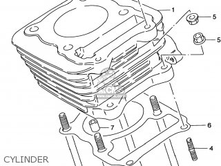 CYLINDER - DR200SE 1996 (T) USA (E03)
