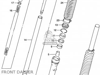 FRONT DAMPER - DR200SE 1996 (T) USA (E03)