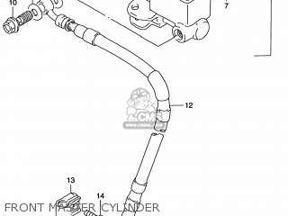 FRONT MASTER CYLINDER - DR200SE 1996 (T) USA (E03)