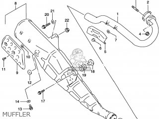 MUFFLER - DR200SE 1996 (T) USA (E03)
