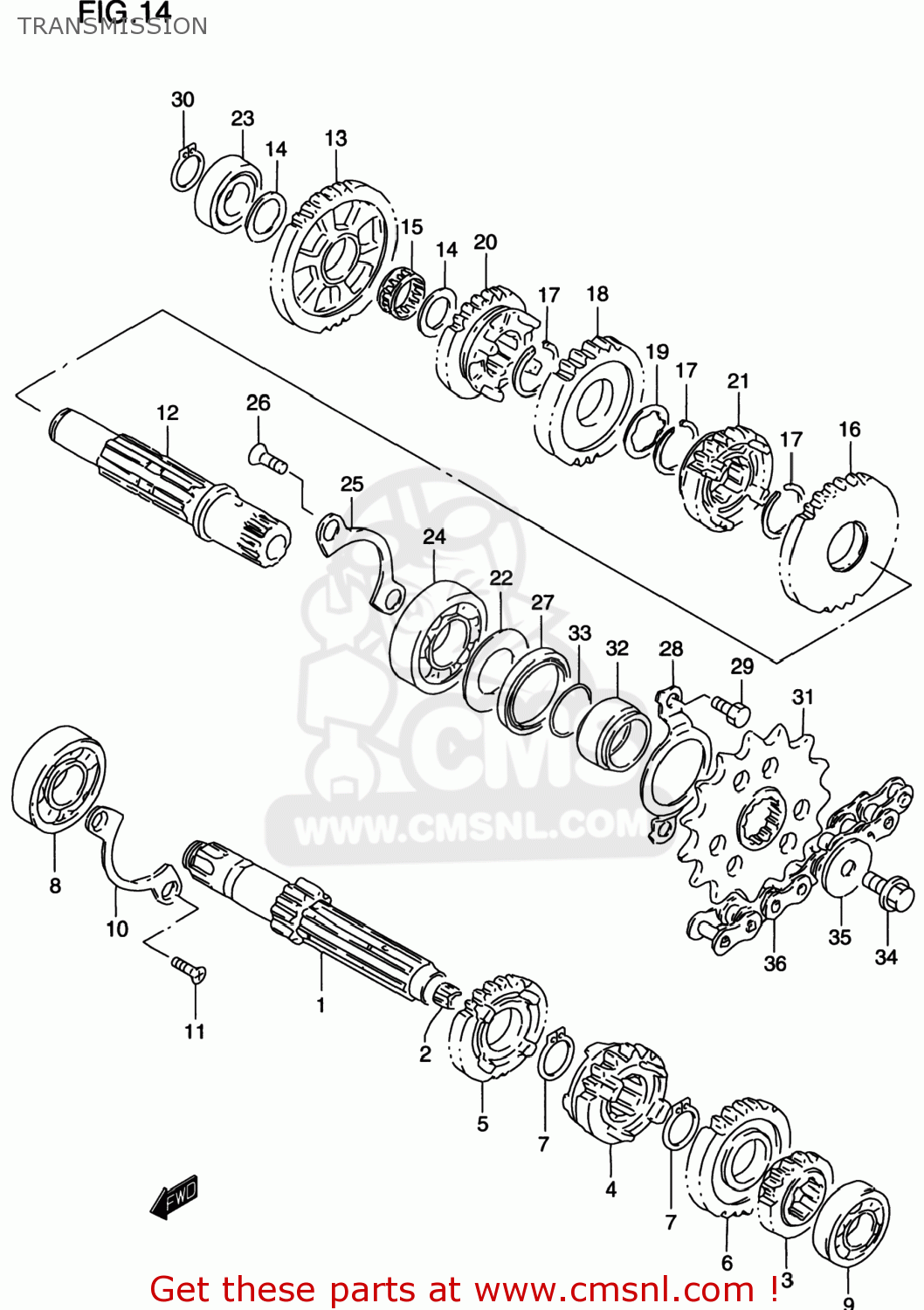 TRANSMISSION DR200SE 1997 (V) USA (E03)